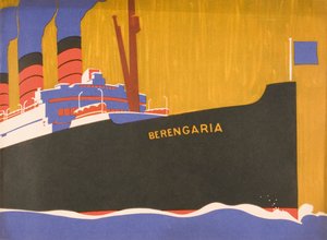 Propagační brožura Cunard Line pro Berengarii, kolem roku 1930